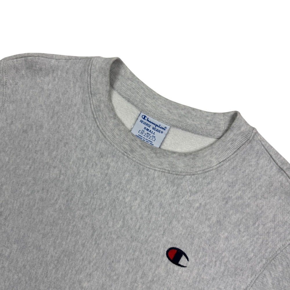 Champion Reverse Weave Adult Crewneck Sweater Pullover Light Gray Size S - Picture 3 of 13